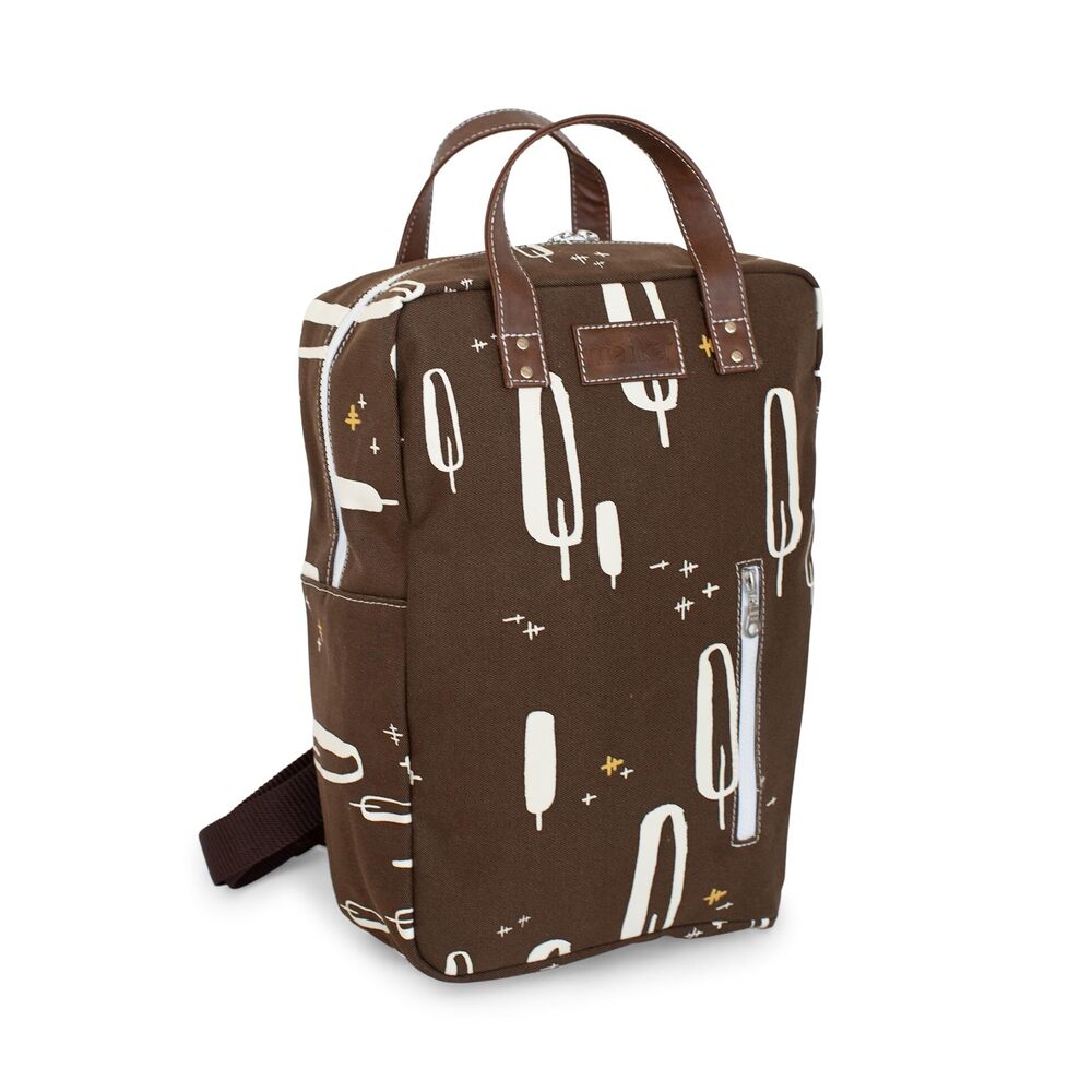 9375 Recycled Canvas Zippered Backpack, Olivos